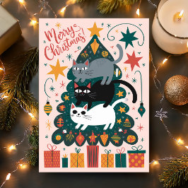 Staplad god jul helgkort