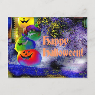 Staplad Halloween-pumpor i Gimp Art Vykort