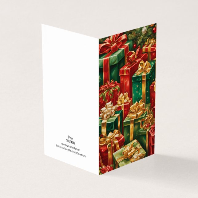 Staplad helgdag tema för flera presentationer kort (Utsida)