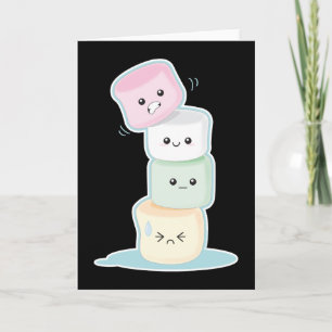 Staplad Marshmallow Kort
