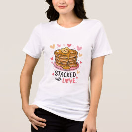 Staplad med Kärlek - aktningsvärd Pancake Valentin T Shirt