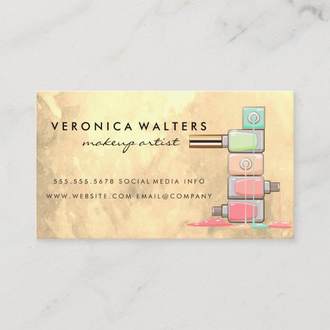 Staplad nagel-Flaskor-drivning Lojalitetskort (Framsida)