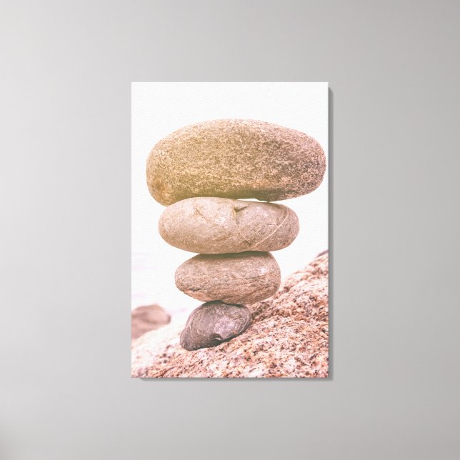 Staplad Sten Canvastryck (Framsida)