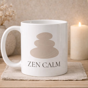 Staplad stenkalm klassisk mugg, 11 oz kaffemugg