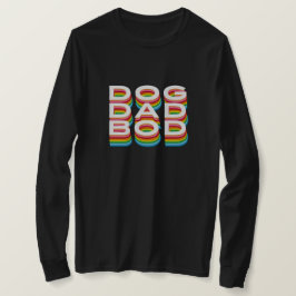 Staplad text i hund Pappa T Shirt
