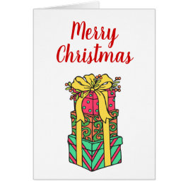 Staplad Wrapped Julklapp Julafton Hälsningskort