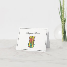 Staplad Wrapped Julklapp Julafton Helgkort
