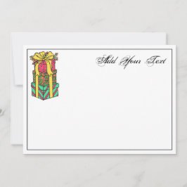 Staplad Wrapped Julklapp Julafton Julkort