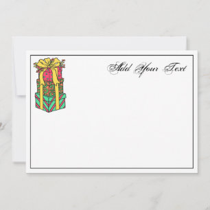 Staplad Wrapped Julklapp Julafton Julkort