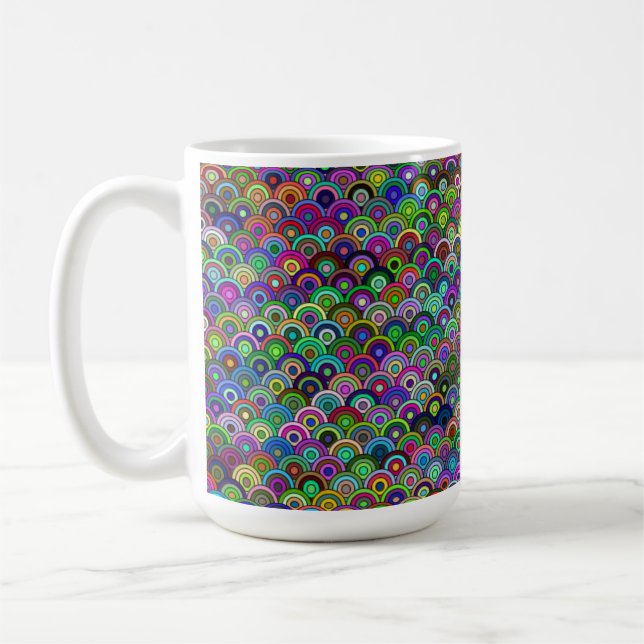 Staplade cirklar 0,44l mugg (Vänster)