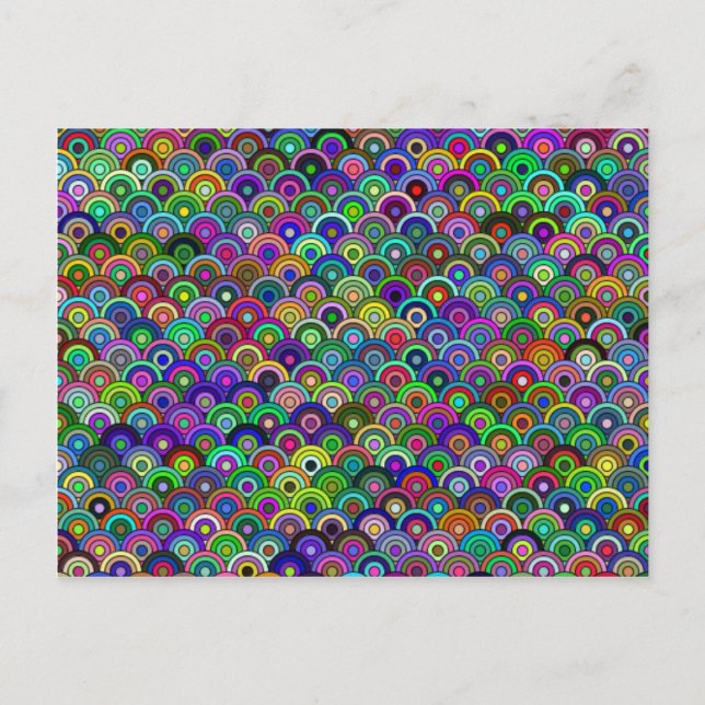 Staplade cirklar - vykort (Framsida)