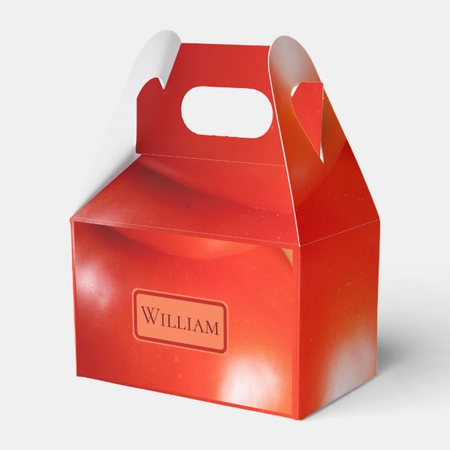 Staplade, färska, röda tomater presentaskar (Framsidan Sidan)