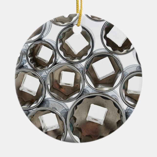 Staplade håligheter julgransprydnad keramik (Framsidan)