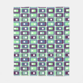 Staplade rektanglar fleecefilt