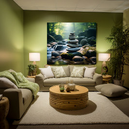 Staplade staplar canvastryck