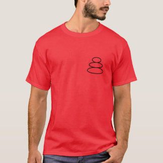 Staplade stenar en vargflicka t shirt