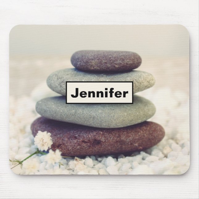 Staplade stoner Meditative Cairn Musmatta (Framsidan)