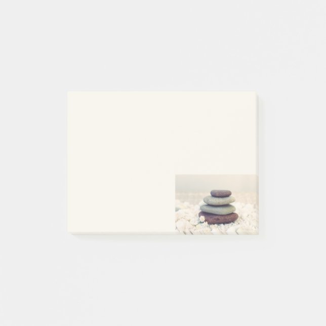 Staplade stoner Meditative Cairn Post-it Block (Framsida)