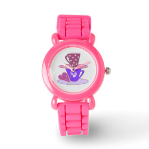 Staplade tekoppar armbandsur