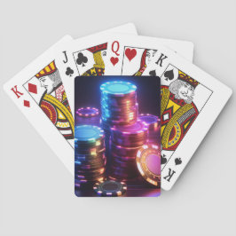 Staplade uppspelningskort i Chip Casinokort