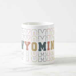 Staplade Wyoming Ordkonst Kaffemugg