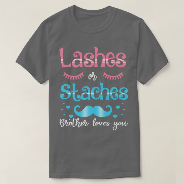 Staplar eller streck - Kärlek som du Gender visa T Shirt (Design framsida)