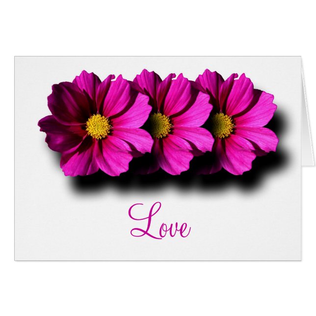 Staplat kosmos hälsningskort (Framsidan Horizontal)