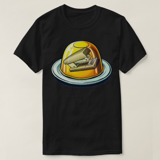 Stapler i Jello T Shirt (Design framsida)