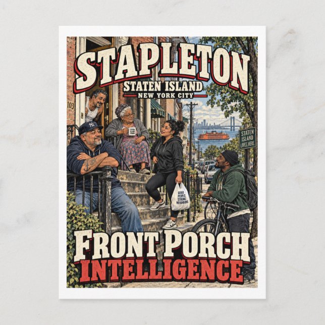 Stapleton Front Porch Intelligens Vykort (Framsida)