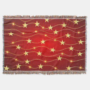 Star Adorned Ruby Red Mönster Filt