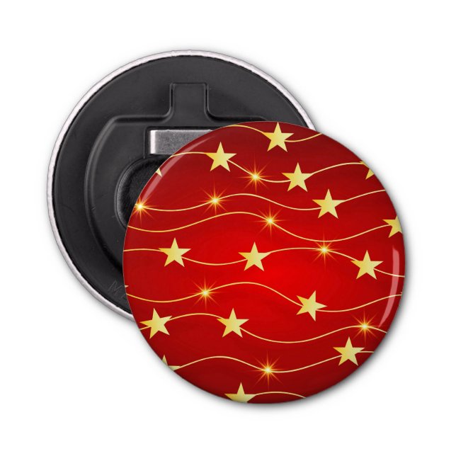 Star Adorned Ruby Red Mönster Flasköppnare (Framsidan)