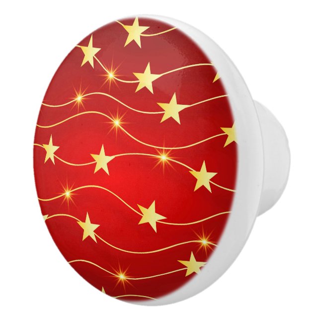 Star Adorned Ruby Red Mönster Knopp (Höger)