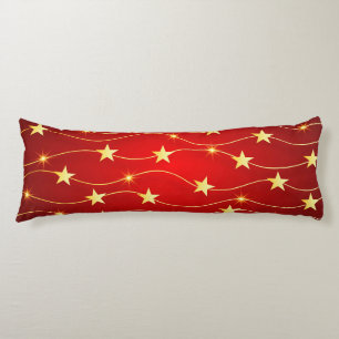 Star Adorned Ruby Red Mönster Kroppskudde