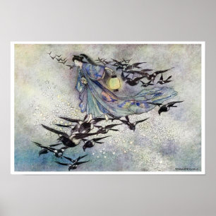 Star Älskare av Warwick Goble Poster