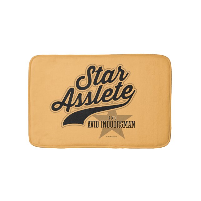 Star Asslete (Avid Indoorsman) Bath Mat Badrumsmatta (Framsidan)