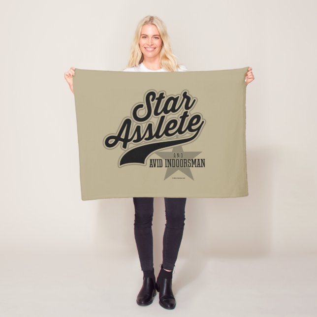 Star Asslete (Avid Indoorsman) Fleece Blanket (På plats)