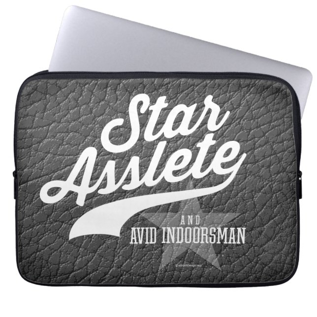 Star Asslete (Avid Indoorsman) Laptop Sleeve (Framsidan)