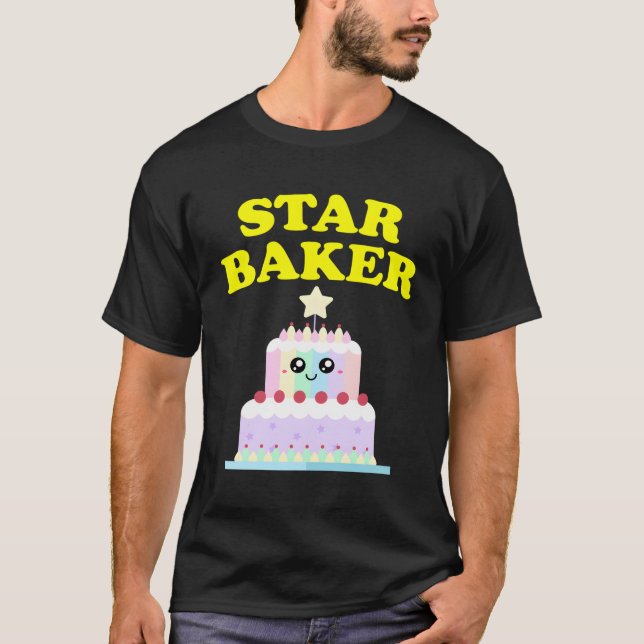 Star Baker British Baking Show Gifts Baking T Shir Shirt (Framsida)