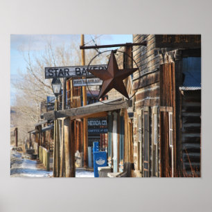 Star Bakery i Nevada City, MT Ghost Town Poster