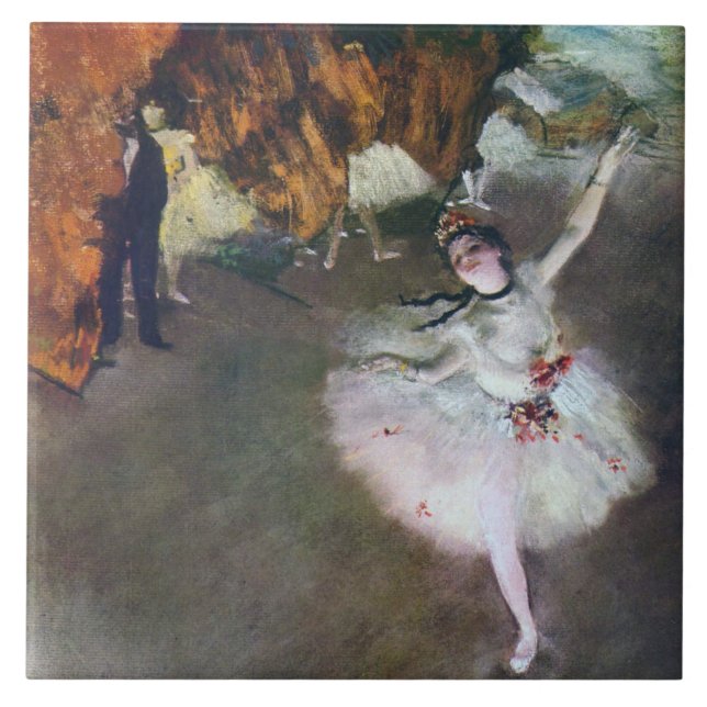 Star, Ballerina, Edgar Degas Kakelplatta (Framsidan)