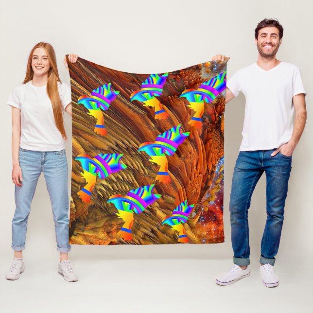 Star Birds Fleece Blanket (På plats)
