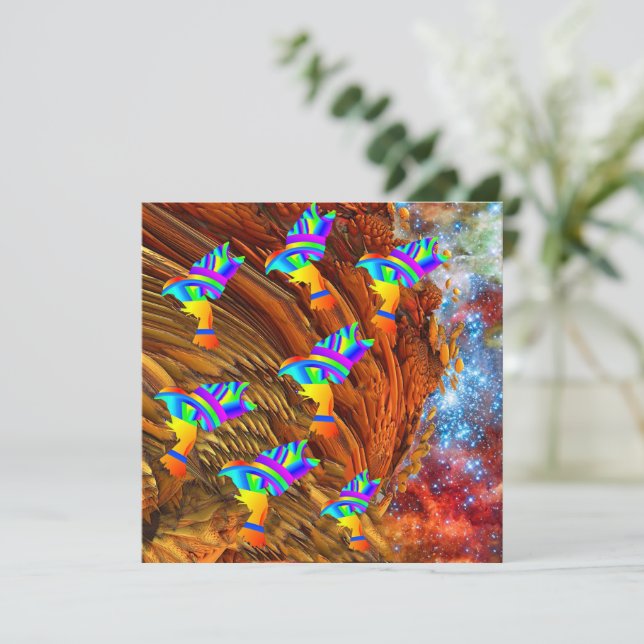 Star Birds Kort (Stående Fram)