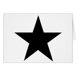 Star Black the MUSEUM Zazzle Gifts Hälsningskort