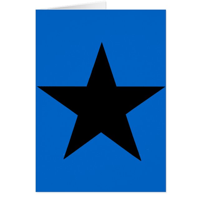 Star Black the MUSEUM Zazzle Gifts Hälsningskort (Framsidan)