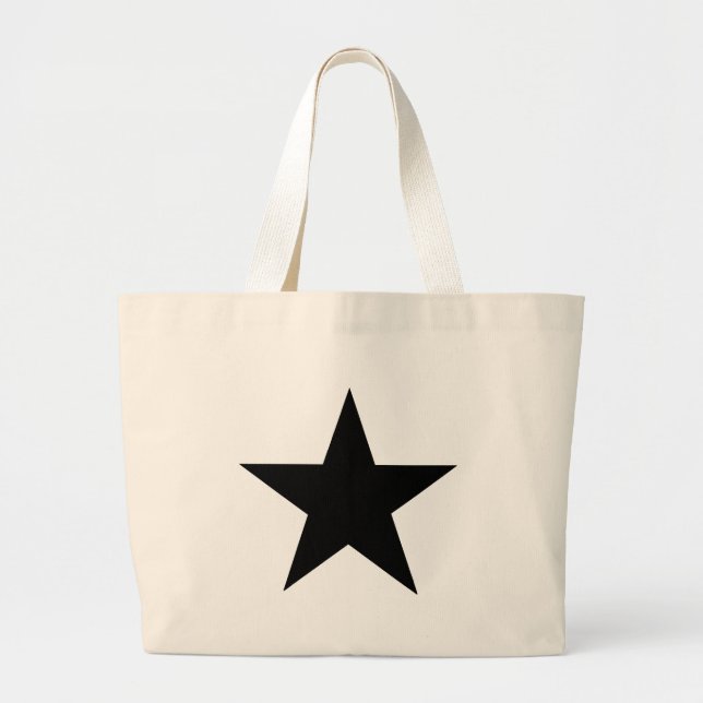 Star Black the MUSEUM Zazzle Gifts Jumbo Tygkasse (Framsidan)