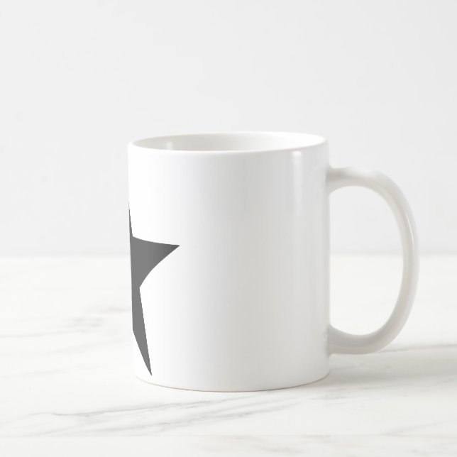 Star Black the MUSEUM Zazzle Gifts Kaffemugg (Höger)