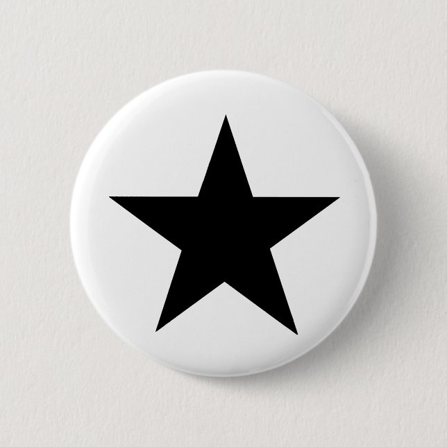 Star Black the MUSEUM Zazzle Gifts Knapp (Framsida)