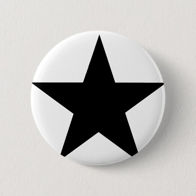 Star Black the MUSEUM Zazzle Gifts Knapp (Framsida)