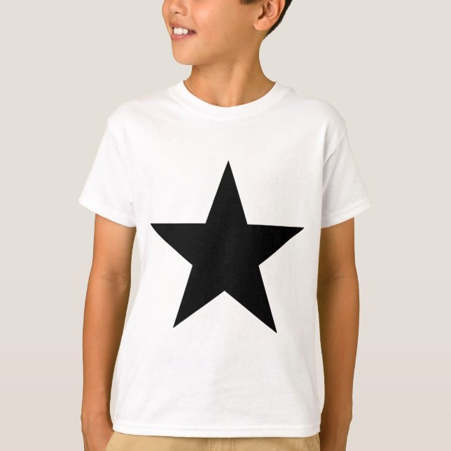 Star Black the MUSEUM Zazzle Gifts Tee Shirt (Framsida)