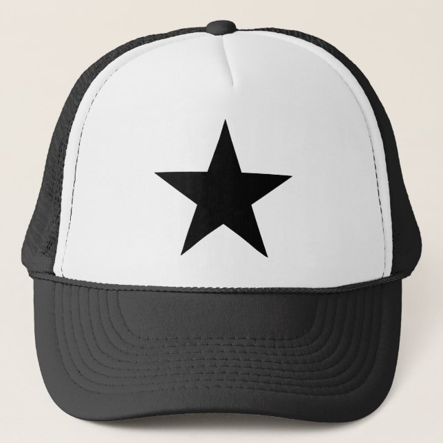 Star Black the MUSEUM Zazzle Gifts Truckerkeps (Framsida)